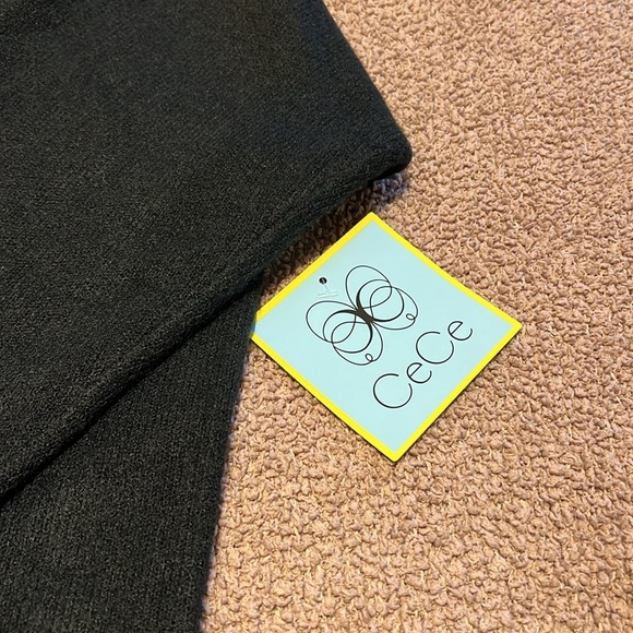 CeCe Women’s Black Cold Shoulder Sweater - Picture 3 of 9